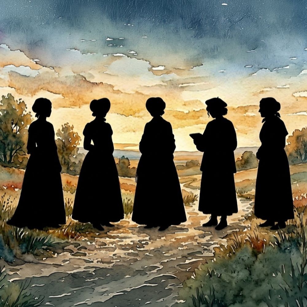 Naiskohtaloita - siluetit maisemassa